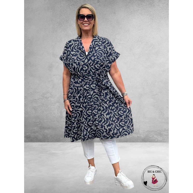 KAFFE CURVE Doorknoop Jurk Beate