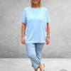 KAFFE CURVE Trui Lizzy Boatneck Windsurfer