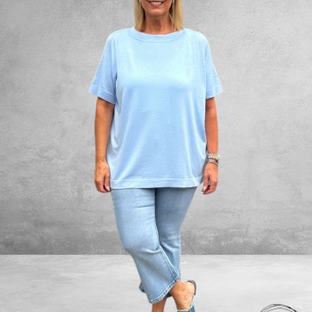 KAFFE CURVE Trui Lizzy Boatneck Windsurfer