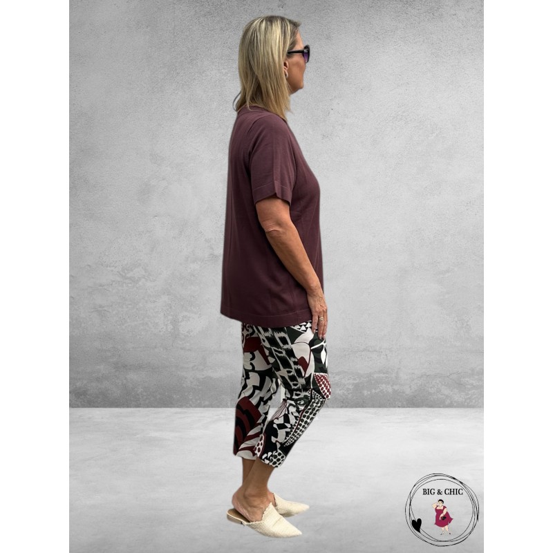 KAFFE CURVE Trui Lizzy Boatneck Fudge