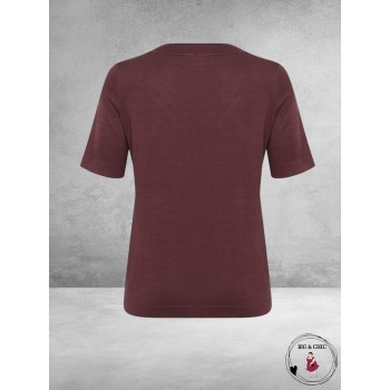 KAFFE CURVE Trui Lizzy Boatneck Fudge