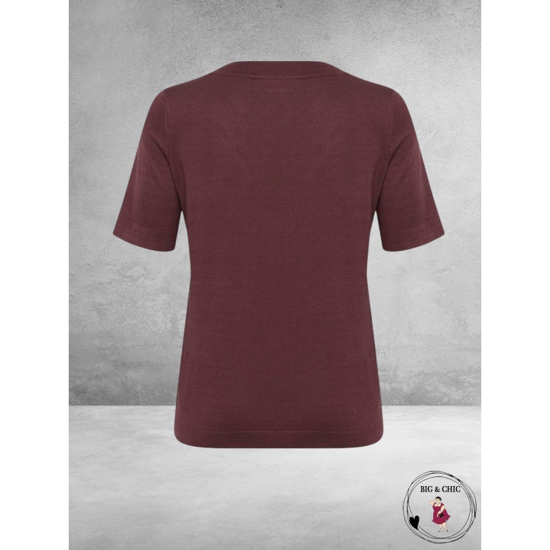 KAFFE CURVE Trui Lizzy Boatneck Fudge