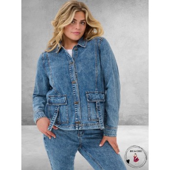 KAFFE CURVE Spijkerjas Elona 