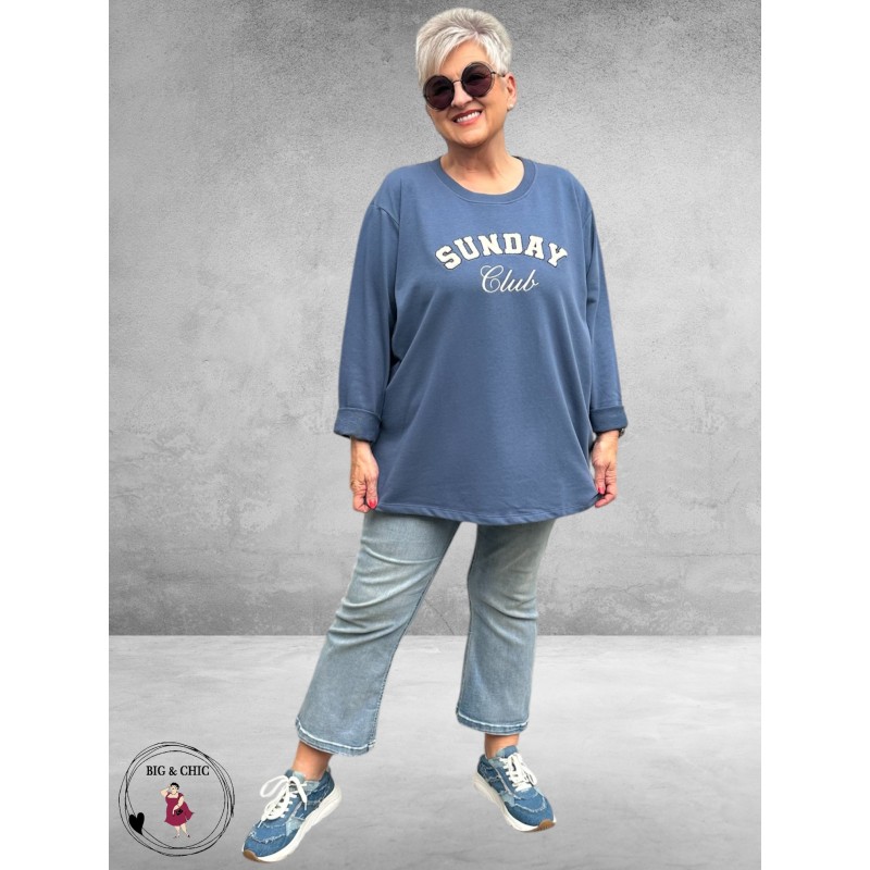 KAFFE CURVE Sweatshirt Sunday Club