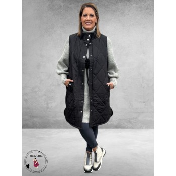 KAFFE CURVE Bodywarmer Malena Black Deep