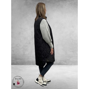 KAFFE CURVE Bodywarmer Malena Black Deep