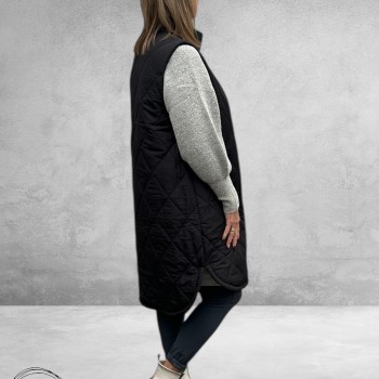 KAFFE CURVE Bodywarmer Malena Black Deep