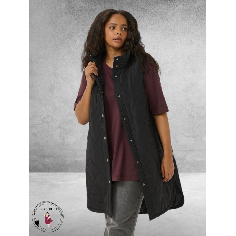 KAFFE CURVE Bodywarmer Malena Black Deep