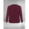KAFFE CURVE Sweatshirt Amour Wine
