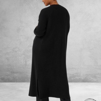 KAFFE CURVE Vest Lang Black Deep