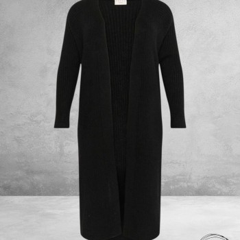 KAFFE CURVE Vest Lang Black Deep