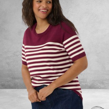 KAFFE CURVE Trui Lizzy Windsor/Turtledove