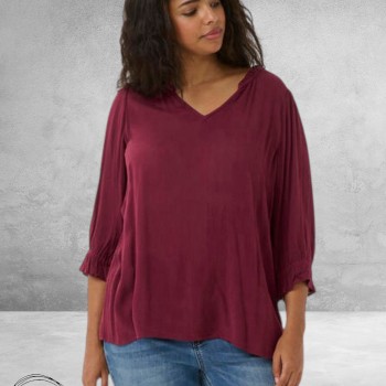 KAFFE CURVE Blouse Windsor Wine