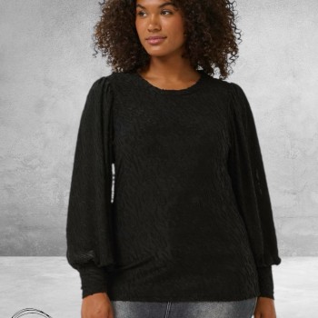 KAFFE CURVE Shirt Zarina Black Deep 