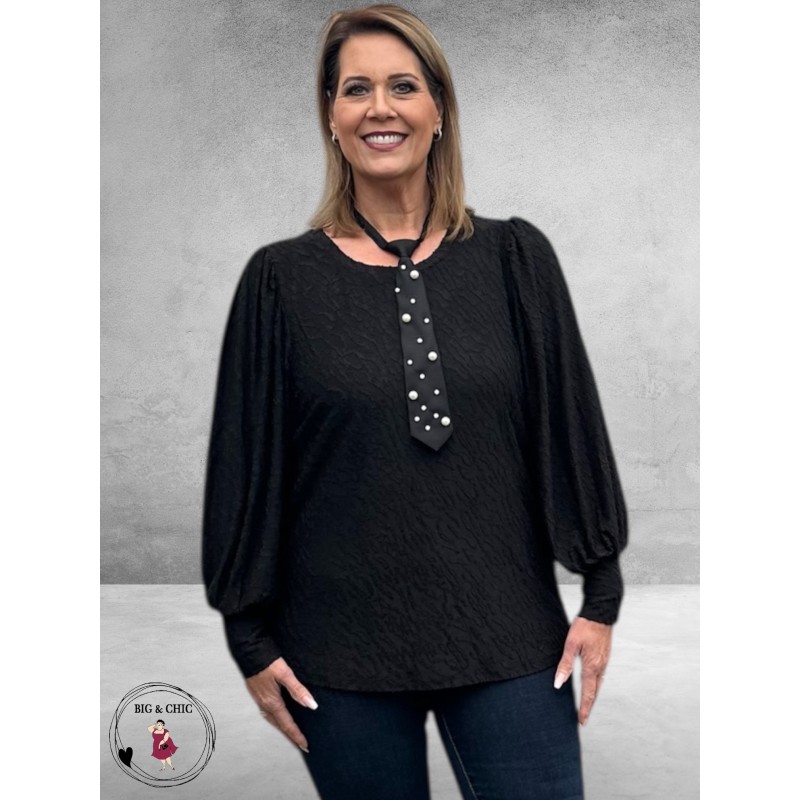 KAFFE CURVE Shirt Zarina Black Deep 