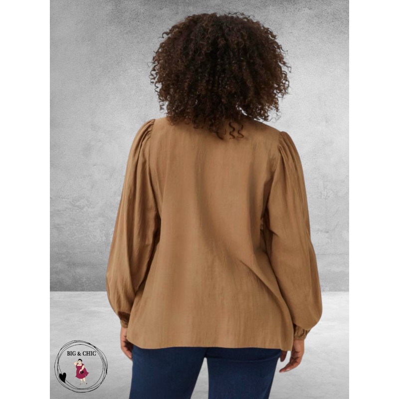 Kaffe Curve Blouse Mirana Toasted Coconut