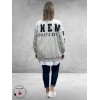KAFFE CURVE Sweatshirt Statement Lichtgrijs 