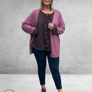 KAFFE CURVE Blouse Milanna Coffee