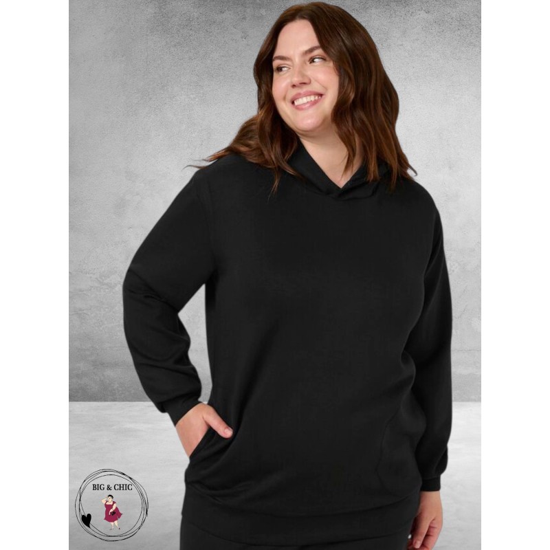 KAFFE CURVE Sweatshirt/Hoodie Annita Black 