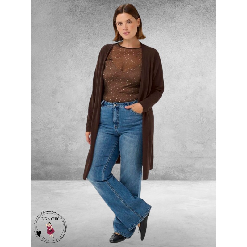 KAFFE CURVE Vest Farsia Coffee 