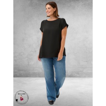 KAFFE CURVE Blouse Milia Black Deep