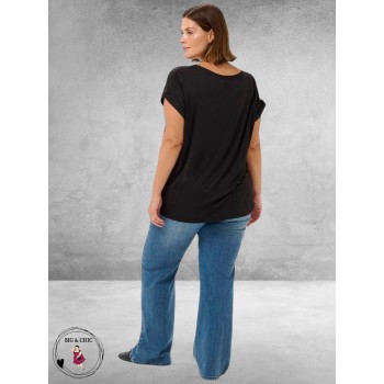 KAFFE CURVE Blouse Milia Black Deep