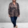 KAFFE CURVE Blouse Jamia Grafische Print