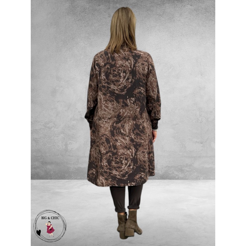 KAFFE CURVE Doorknoop Jurk Jamia Grafische Print