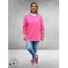 KAFFE CURVE Sweatshirt Pink Power