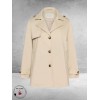 Kaffe curve Trenchcoat Kort Feather Grey