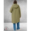 Kaffe Curve Parka Leina Step  Dusky Green