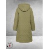 Kaffe Curve Parka Leina Step  Dusky Green