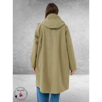 Kaffe Curve Regen Parka Sofia Dusky Green