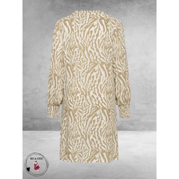 Kaffe Curve Jurk Mahlena Beige/Creme