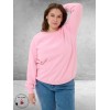 KAFFE CURVE Sweatshirt Malody Pink Frosting
