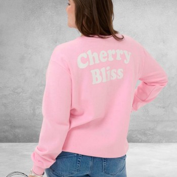 KAFFE CURVE Sweatshirt Malody Pink Frosting