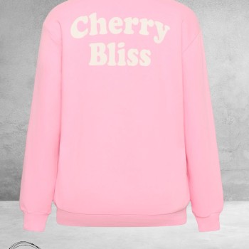 KAFFE CURVE Sweatshirt Malody Pink Frosting