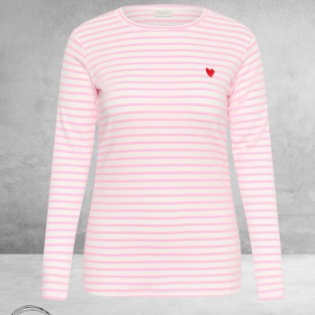 Kaffe Curve Shirt Poppy Red Heart