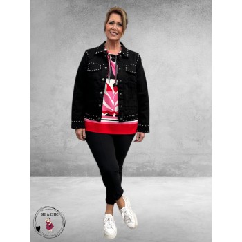 Kaffe Curve Twill Jacket Met Studs