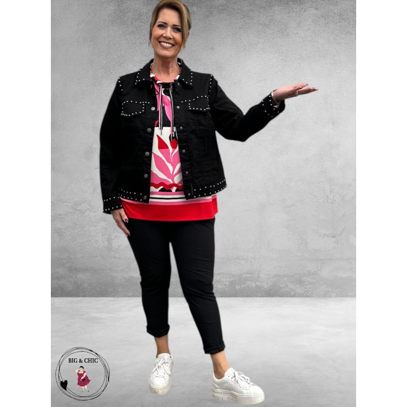 Kaffe Curve Twill Jacket Met Studs