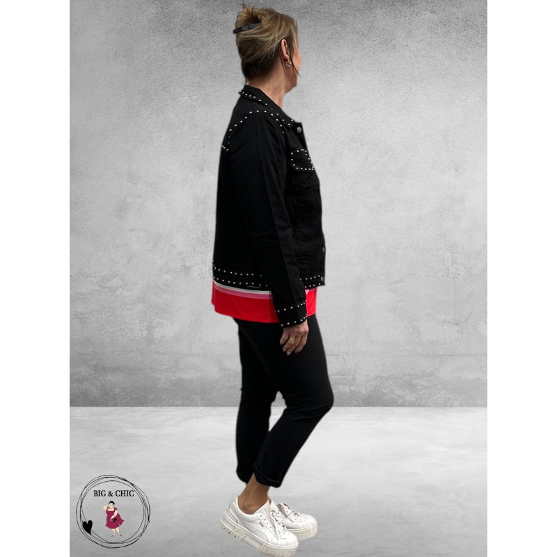 Kaffe Curve Twill Jacket Met Studs