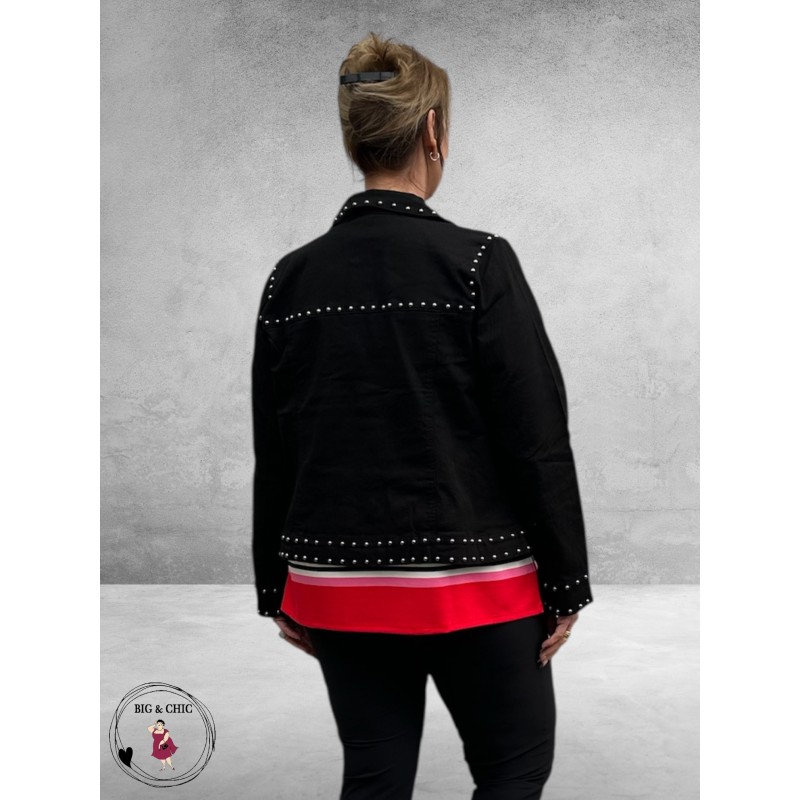 Kaffe Curve Twill Jacket Met Studs