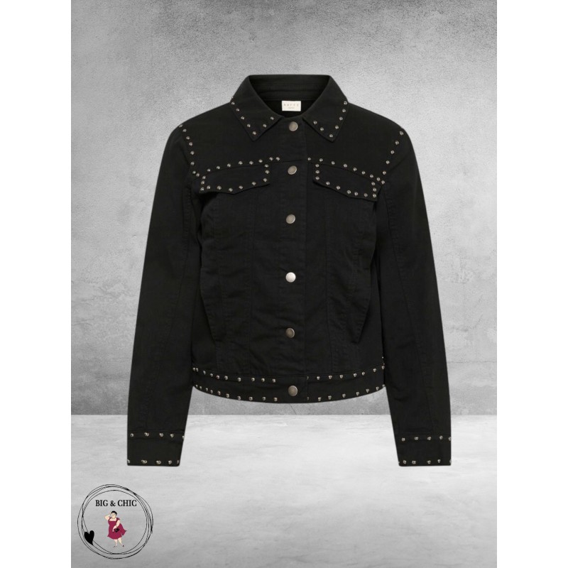Kaffe Curve Twill Jacket Met Studs