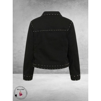 Kaffe Curve Twill Jacket Met Studs