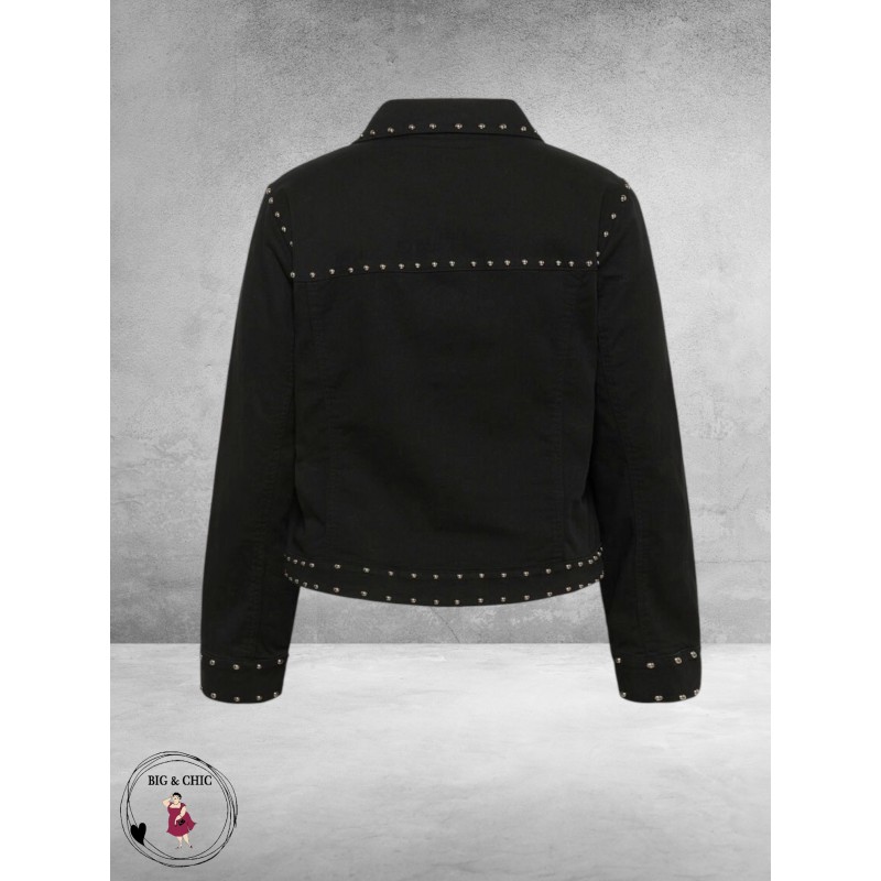 Kaffe Curve Twill Jacket Met Studs