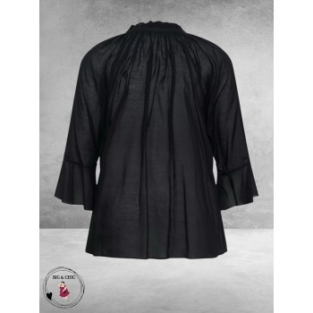 Kaffe Curve blouse Flori – Deep Black