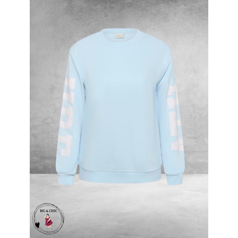 Kaffe Curve Sweater ATHLEISURE Lichtblauw