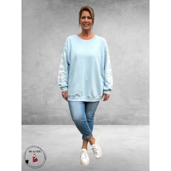 Kaffe Curve Sweater ATHLEISURE Lichtblauw