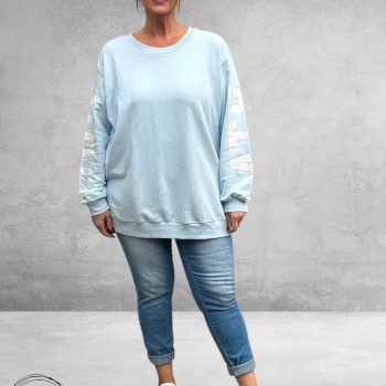Kaffe Curve Sweater ATHLEISURE Lichtblauw