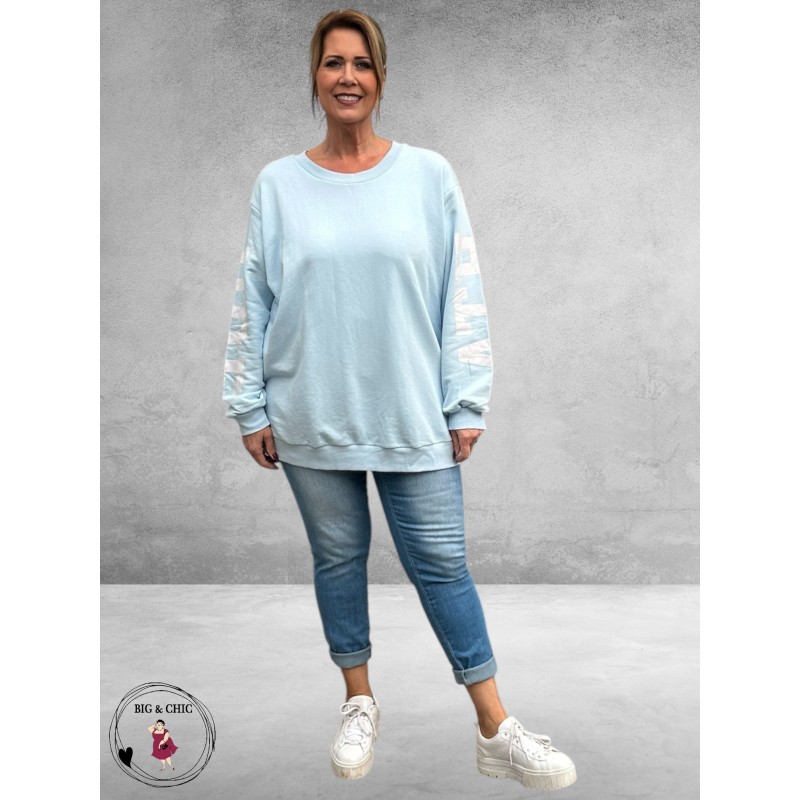 Kaffe Curve Sweater ATHLEISURE Lichtblauw